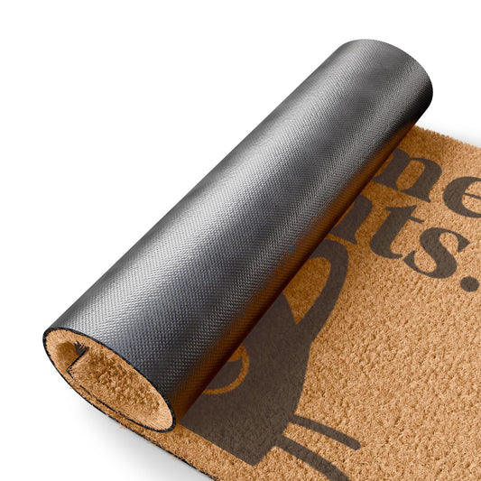 Whimsical Cat Doormat - "Welcome, Peasants!" - Funny Cat Entry Rug, Pet Lover Gift, Home Decor, Housewarming Present, Unique Welcome Mat