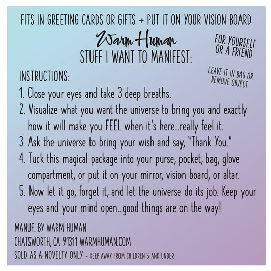 Stuff I Want To Manifest : World Peace n'Shit