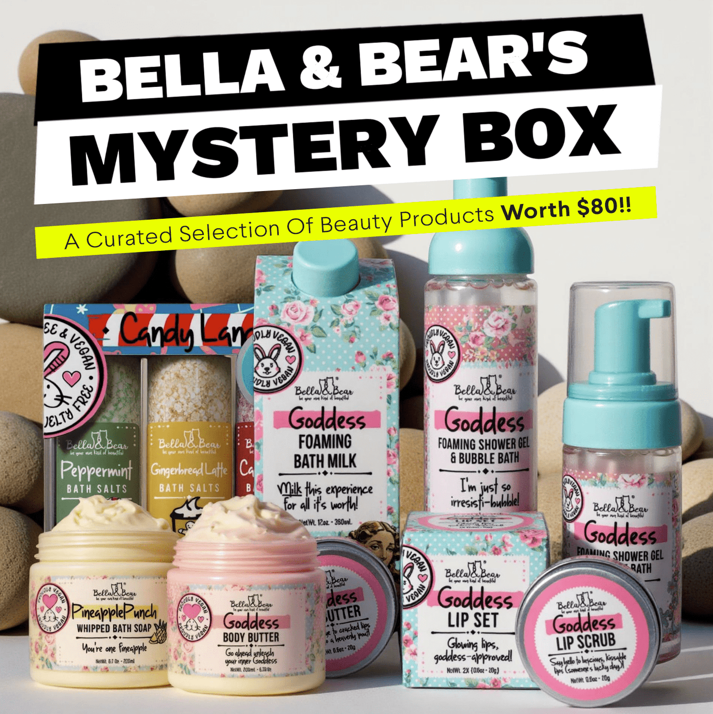 Bella & Bear Mystery Box - Over $80 Value! (Full & Travel Sizes)