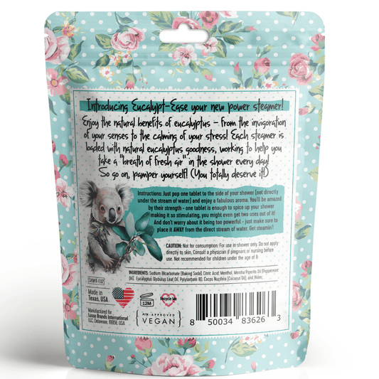 Bella & Bear Eucalypt-Ease Shower Steamers Pack with Essential Oils