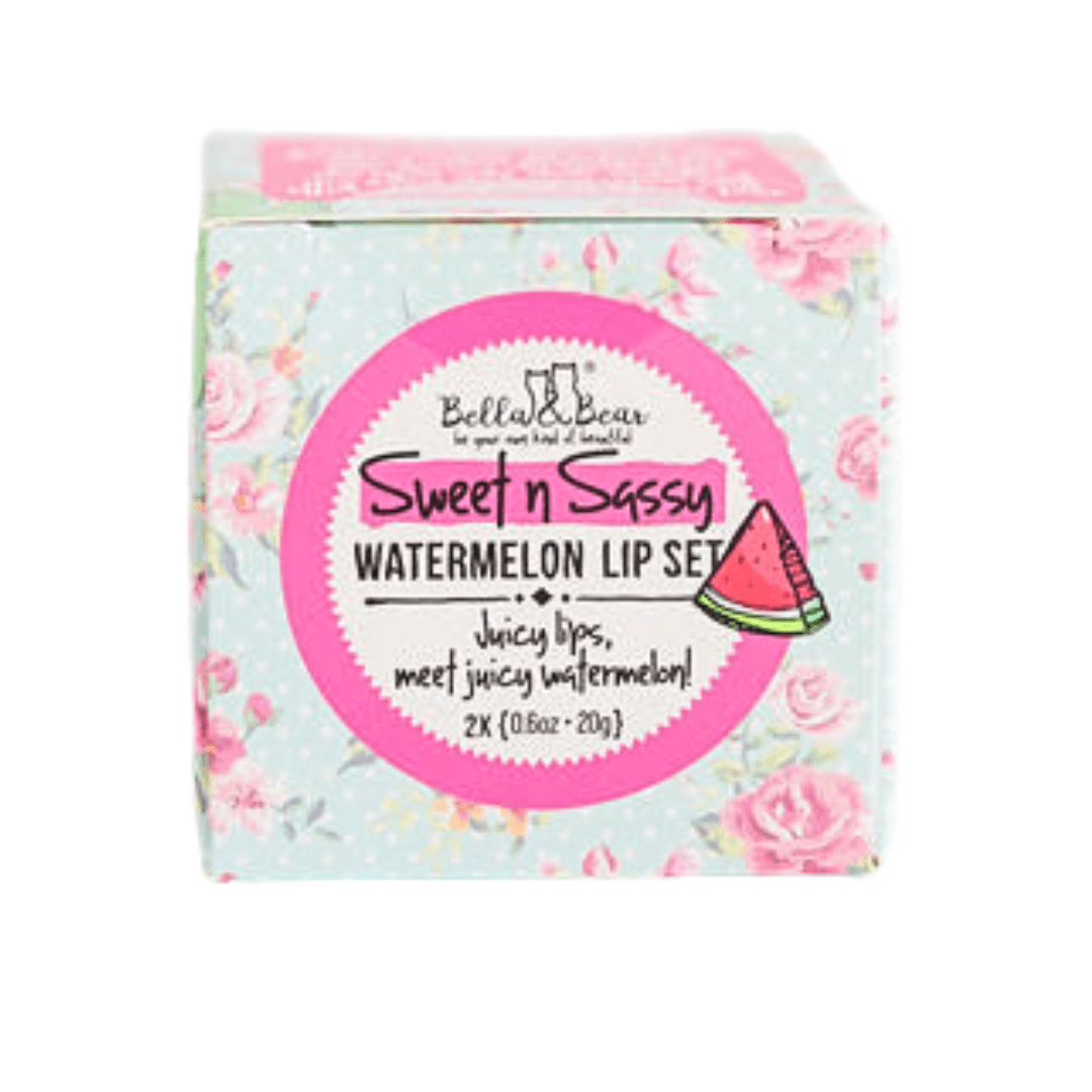 Sweet 'n' Bella & Bear Sassy Watermelon Lip Set - Lip Scrub & Lip Butter