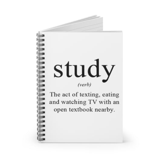 Study-Inspired Spiral Notebook for Students, Perfect for School, Journaling, or Gift Ideas: Study Verb Definition, Academic Planner, [...]