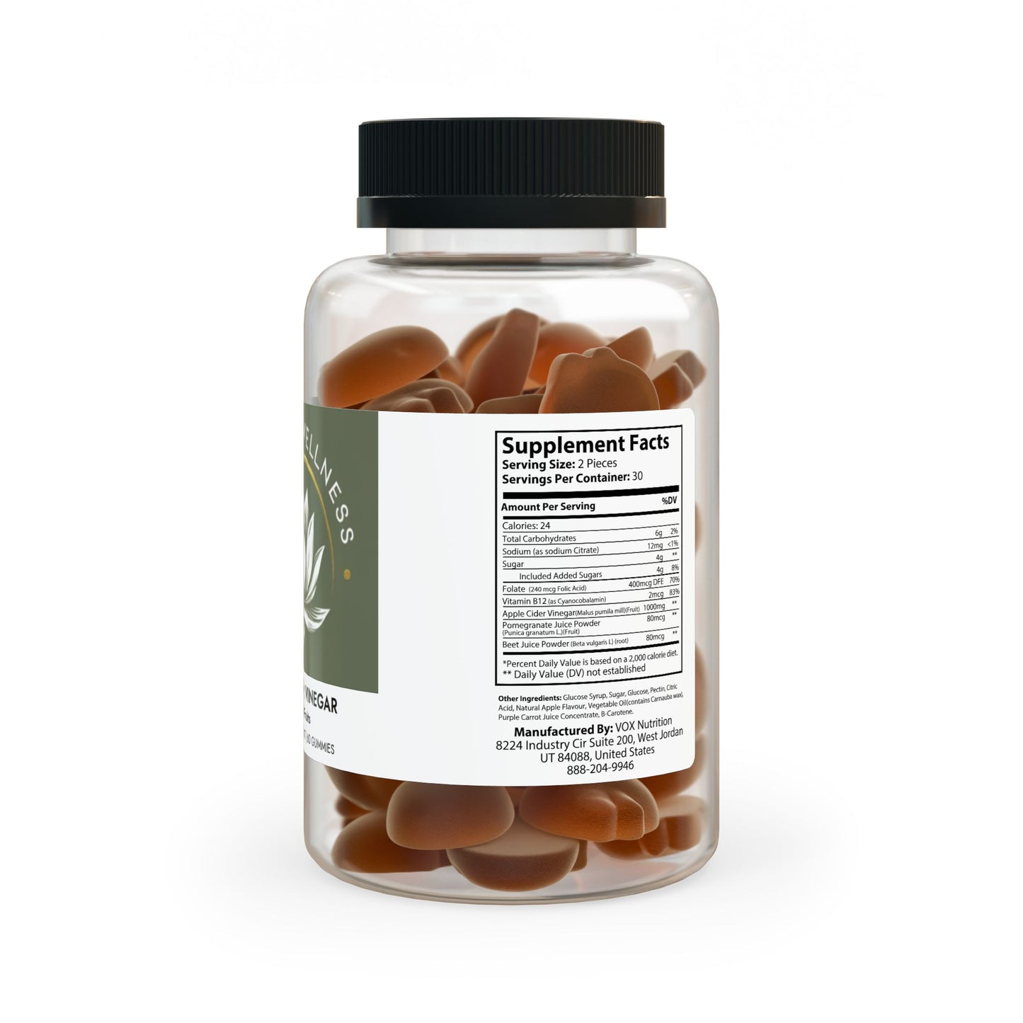 Apple Cider Vinegar Gummies (60 Gummies)