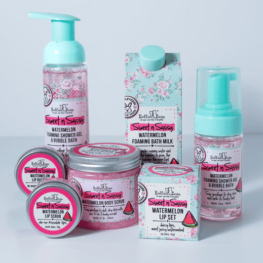 Bella & Bear 12oz Sweet n Sassy Watermelon Foaming Bath Milk